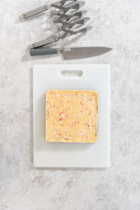 Homemade candy cane fudge - Arina Photography