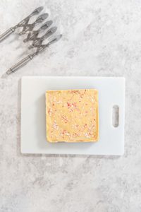 Homemade candy cane fudge - Arina Photography