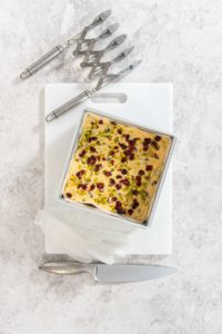 Cranberry pistachio fudge - Arina Photography