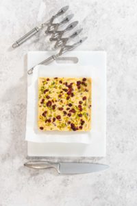 Cranberry pistachio fudge - Arina Photography