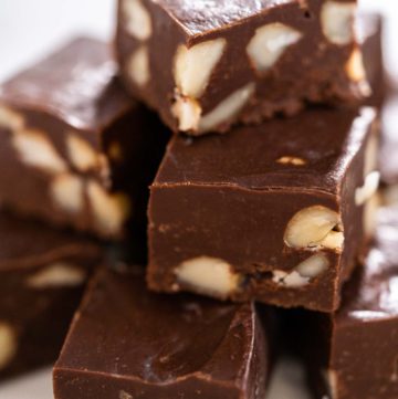 Chocolate macadamia fudge - Arina Photography