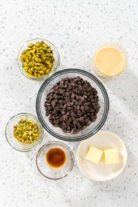 Chocolate pistachio fudge - Arina Photography