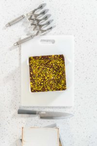 Chocolate pistachio fudge - Arina Photography