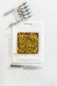 Chocolate pistachio fudge - Arina Photography