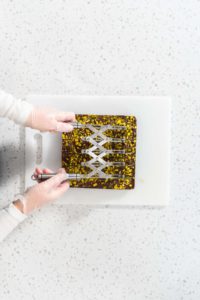Chocolate pistachio fudge - Arina Photography