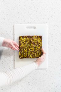 Chocolate pistachio fudge - Arina Photography