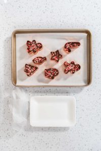 Christmas cookie-cutter peppermint fudge - Arina Photography