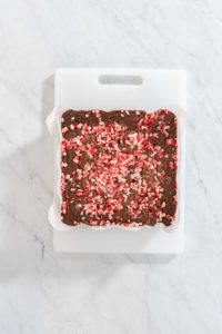 Peppermint brownies from a box mix - Arina Photography