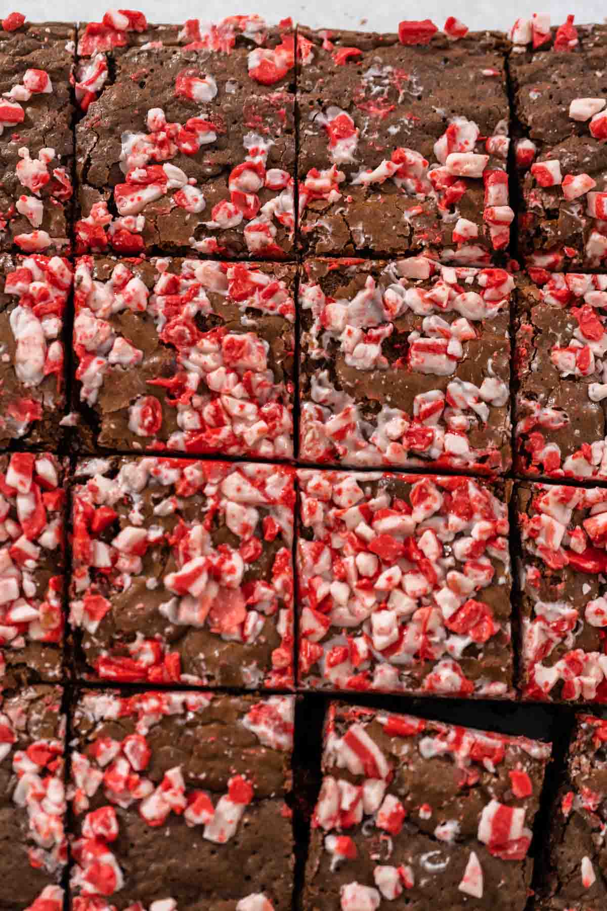 Peppermint brownies from a box mix - Arina Photography