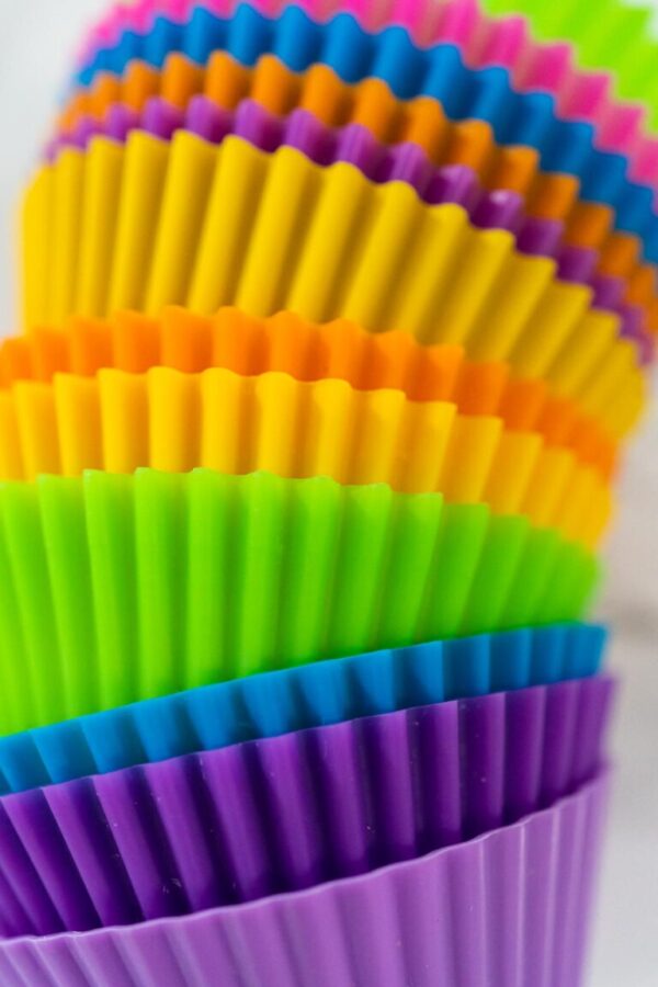 New cupcake liners on the kitchen counter - Arina Photography