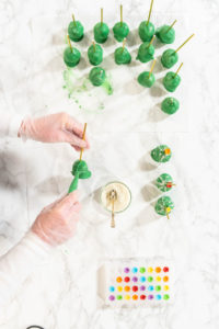 Delicious cactus cake pops for Cinco de Mayo celebration - Arina Photography