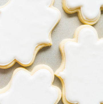 Sugar Cookies Adorned with White Royal Icing - Arina Photography