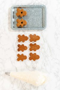 Creating Gingerbread Cookie Sandwiches with Buttercream Filling - Arina Photography