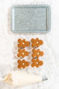 Creating Gingerbread Cookie Sandwiches with Buttercream Filling - Arina Photography