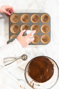 Baking Chocolate Cupcakes with Decadent Chocolate Frosting - Arina Photography