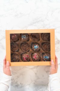 Baking Chocolate Cupcakes with Decadent Chocolate Frosting - Arina Photography