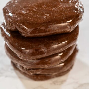 Chocolate Gingerbread Cookie Dough for Holiday Baking - Arina Photography