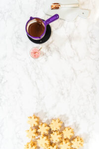 Making Chocolate Dipped Peppermint Sugar Cookies - Arina Photography