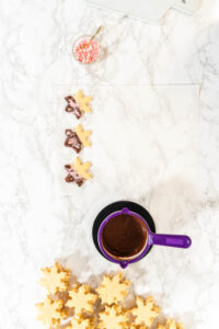 Making Chocolate Dipped Peppermint Sugar Cookies - Arina Photography