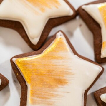 Perfectly Icing Star Cookies with Royal Icing - Arina Photography